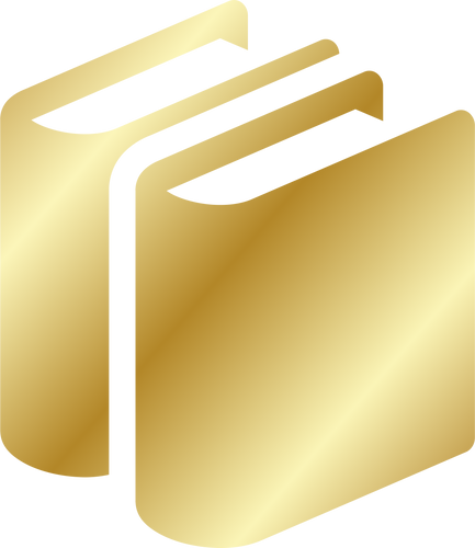 Gold Books Icon